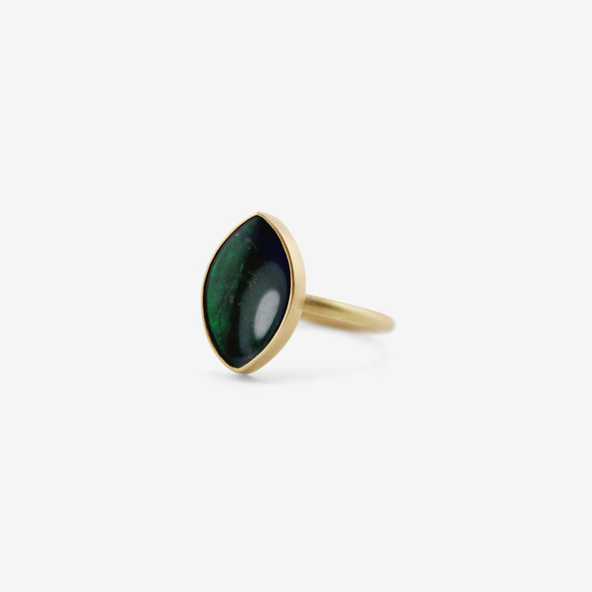 GABRIELLA KISS 18K & NAVETTE-SHAPED AMMOLITE RING, 3.77CT