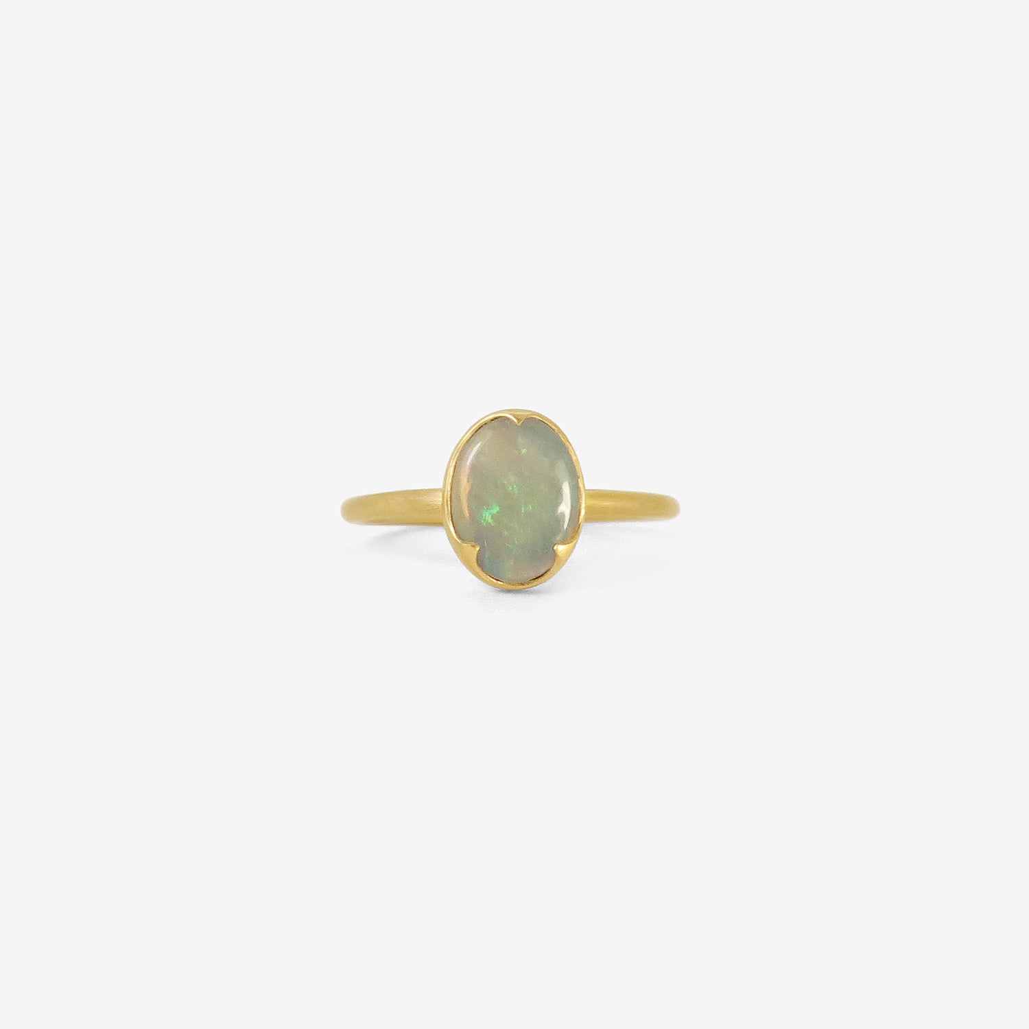GABRIELLA KISS 18K & OVAL AUSTRALIAN OPAL RING