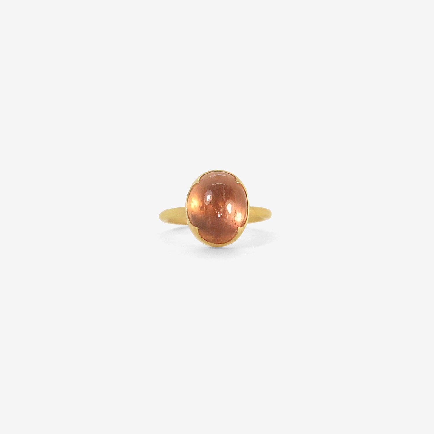GABRIELLA KISS 18K & OVAL IMPERIAL TOPAZ RING, 6.85CT