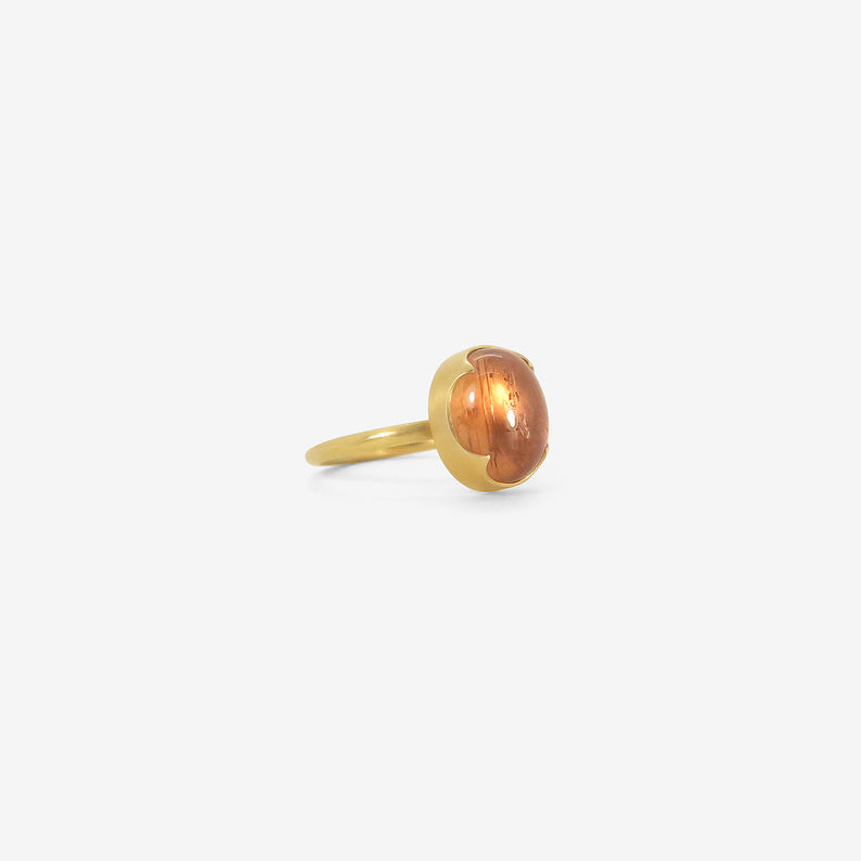 GABRIELLA KISS 18K & OVAL IMPERIAL TOPAZ RING, 6.85CT