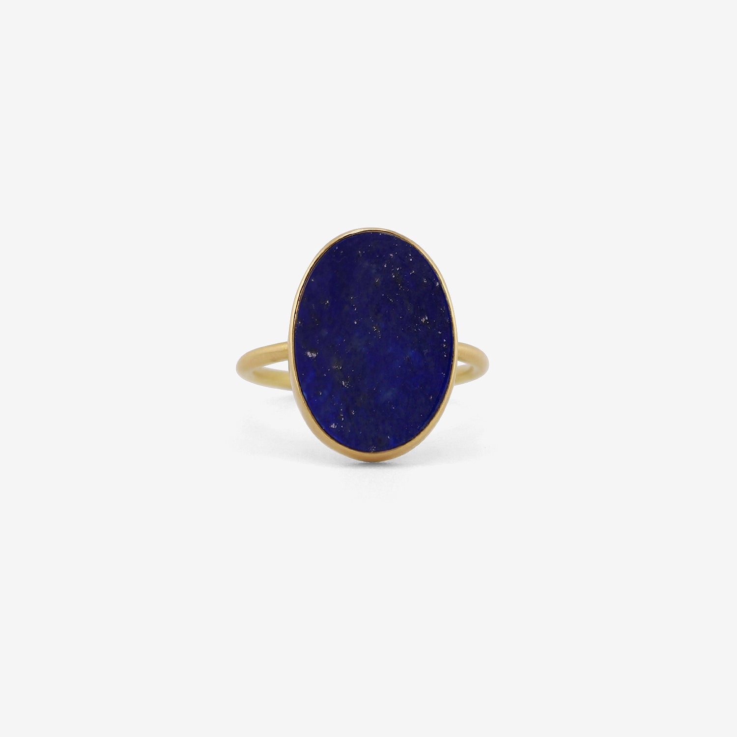 GABRIELLA KISS 18K & OVAL LAPIS SLAB RING