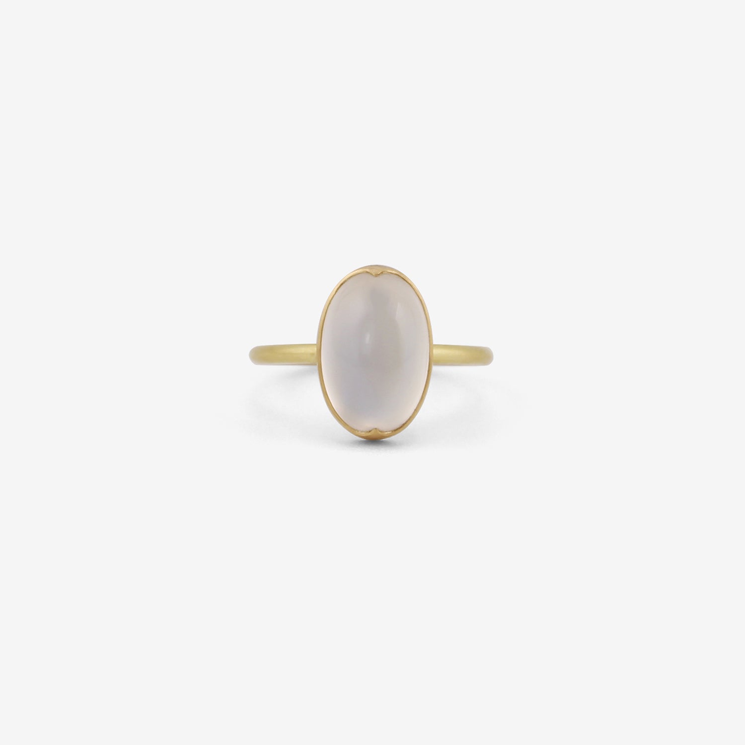 GABRIELLA KISS 18K & OVAL MOONSTONE RING, 4CT