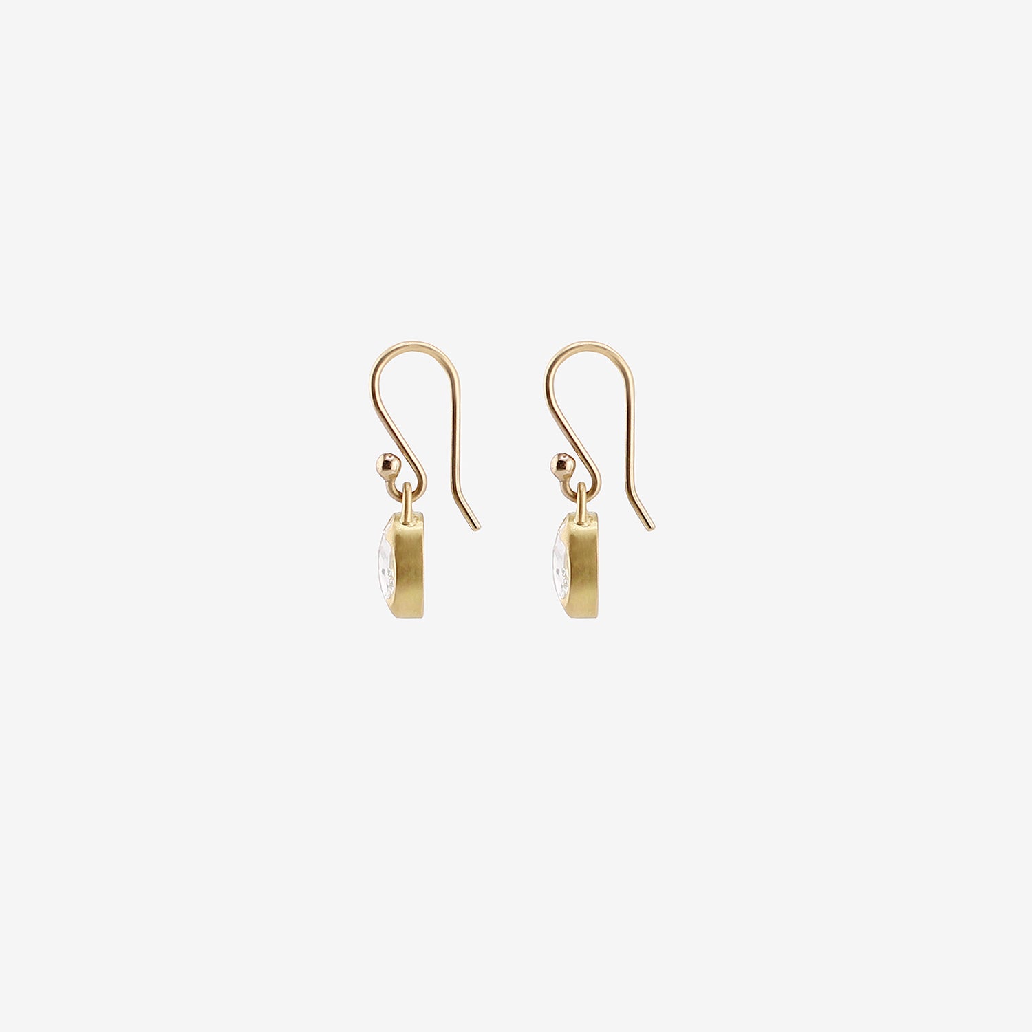 GABRIELLA KISS 18K & OVAL ROSE-CUT CLEAN WHITE DIAMOND EARRINGS, 1.44CT