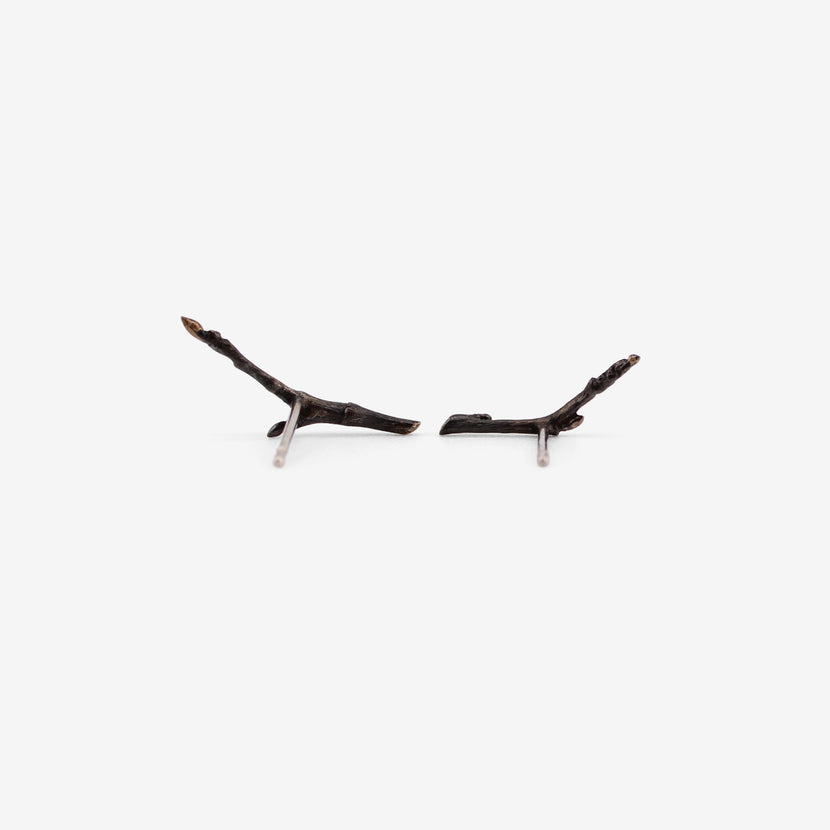 GABRIELLA KISS OXIDIZED BRONZE BRANCH STUDS