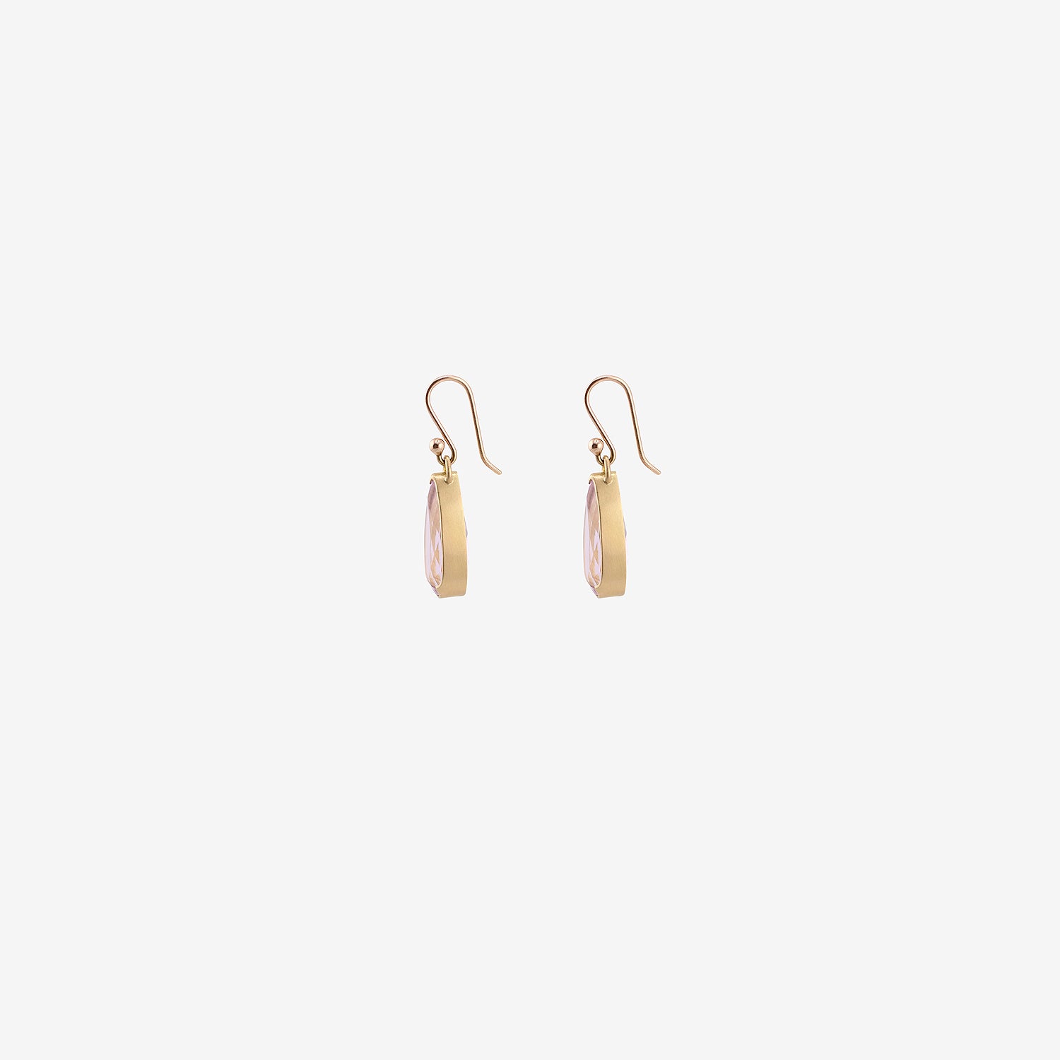 GABRIELLA KISS 18K & PEAR-SHAPED FACETED KUNZITE EARRINGS, 9CT
