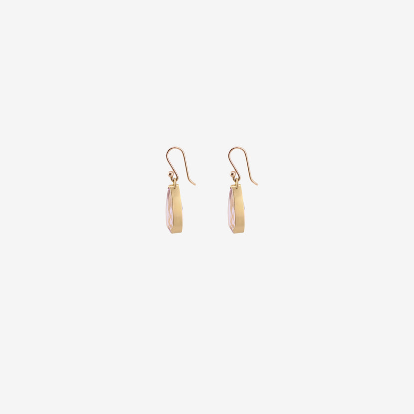 GABRIELLA KISS 18K & PEAR-SHAPED FACETED KUNZITE EARRINGS, 9CT