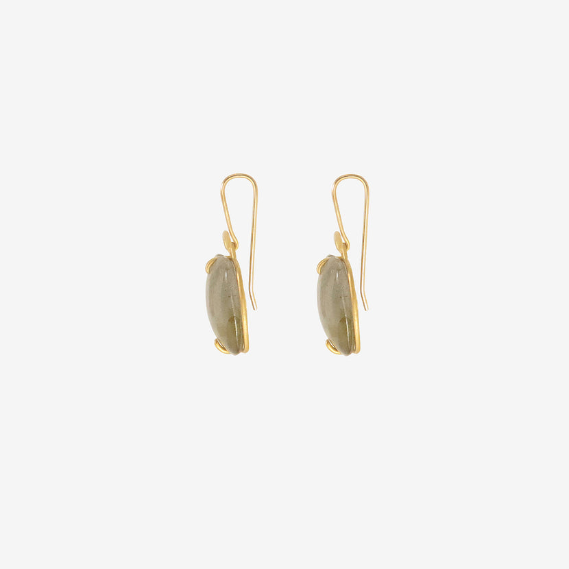 GABRIELLA KISS 18K & LABRADORITE PILLOW EARRINGS