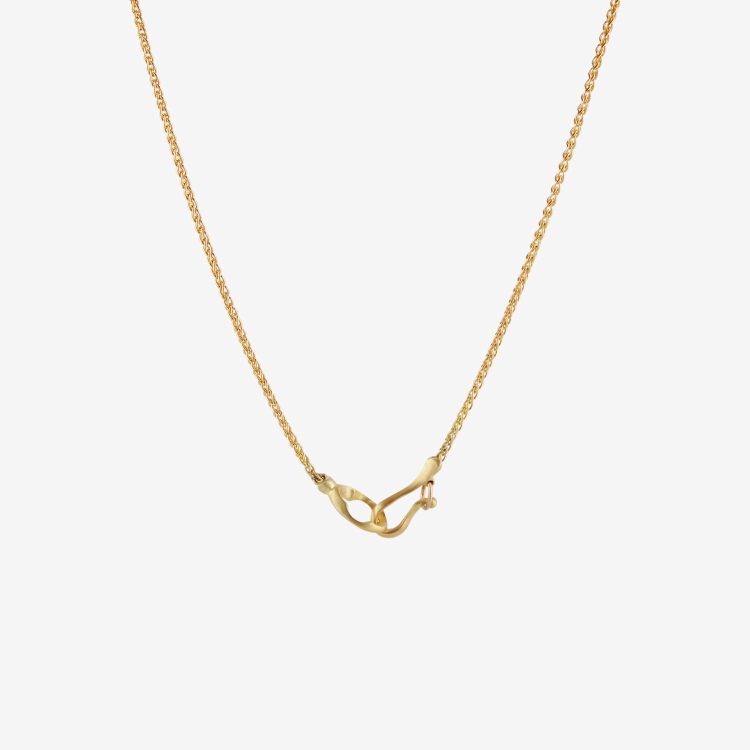GABRIELLA KISS 18K & RECTANGULAR DENDRITE PENDANT NECKLACE