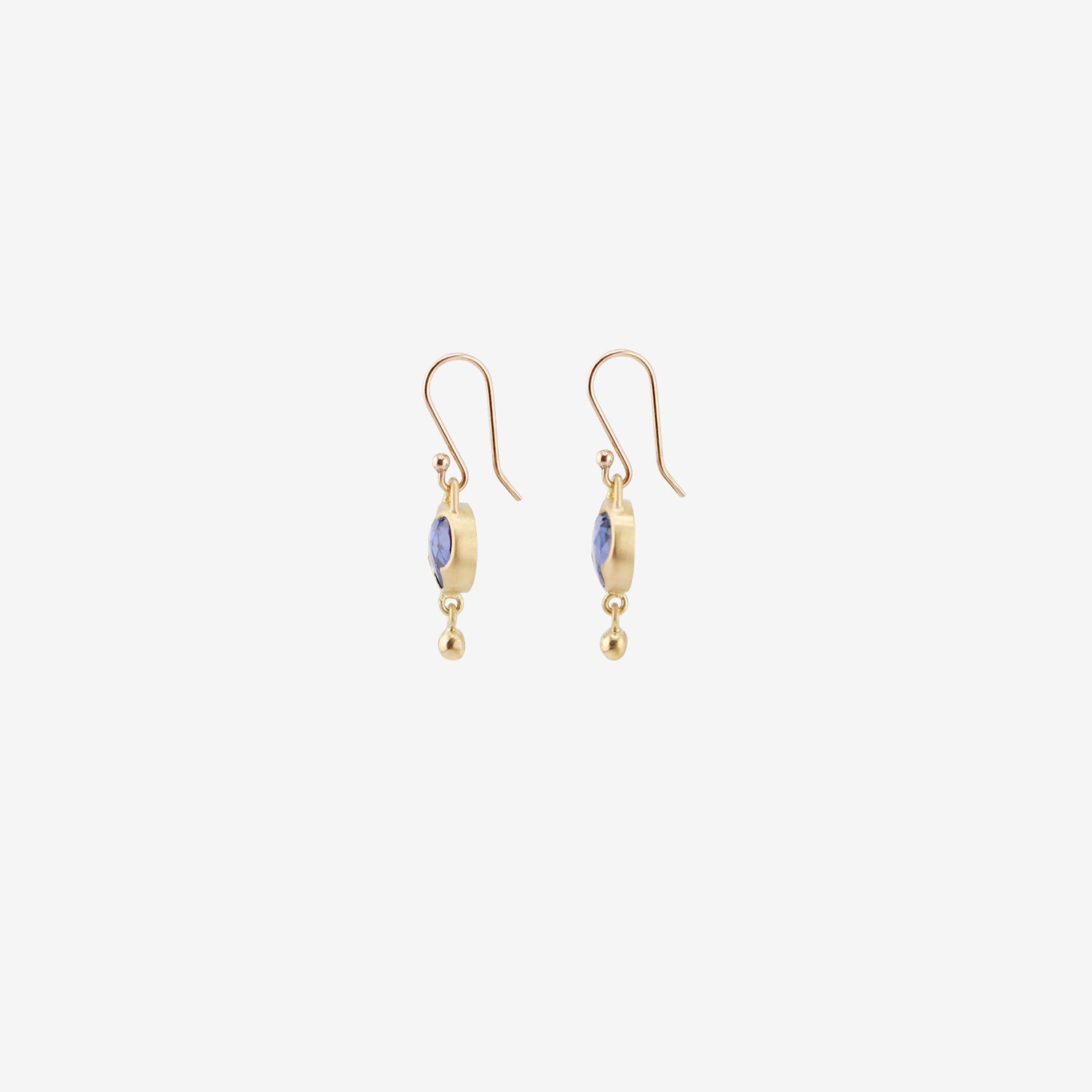 GABRIELLA KISS 18K & ROUND ROSE-CUT BLUE SAPPHIRE EARRINGS WITH BALL DROPS, 2.42CT