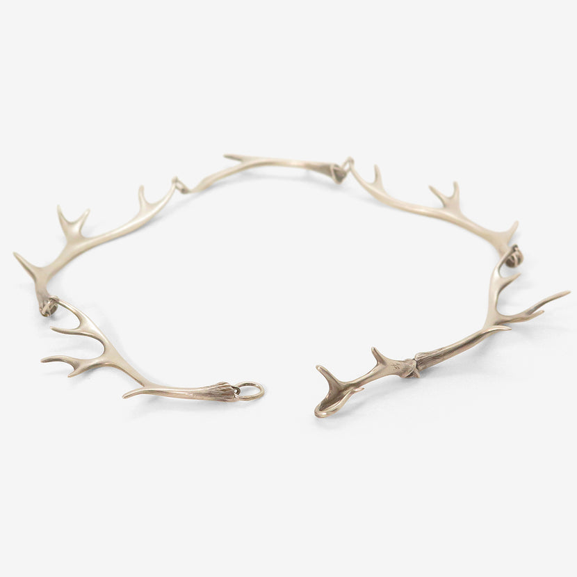 GABRIELLA KISS STERLING SILVER ANTLER NECKLACE