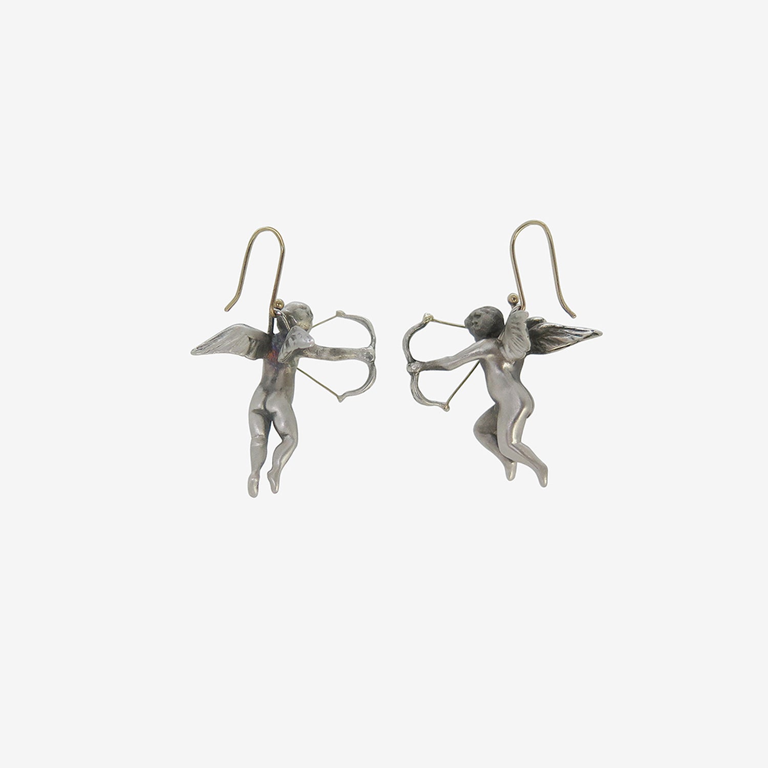 GABRIELLA KISS STERLING SILVER CUPID EARRINGS