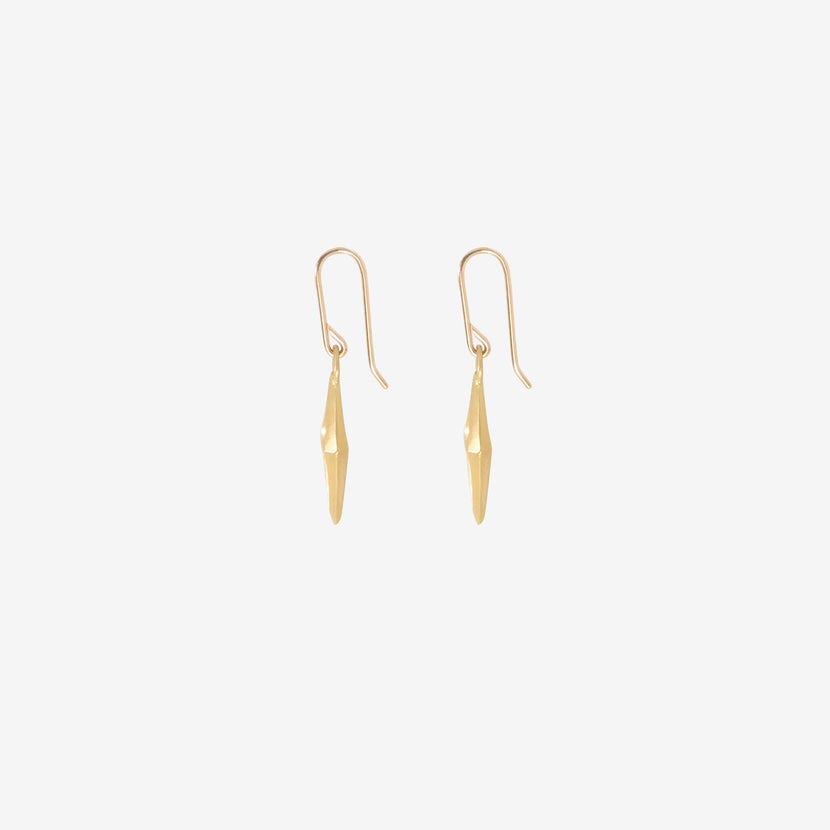 GABRIELLA KISS 18K SMALL CHISELED OPEN LINK EARRINGS