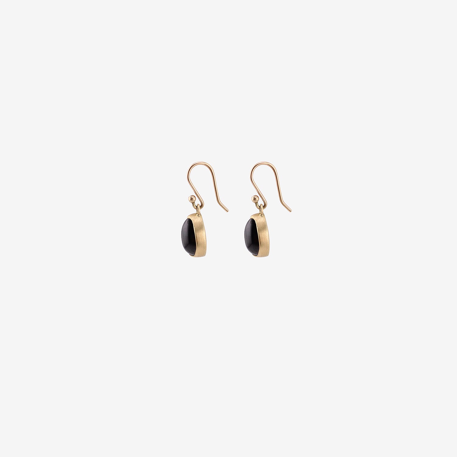 GABRIELLA KISS 18K & SMALL PEAR-SHAPED GARNET EARRINGS
