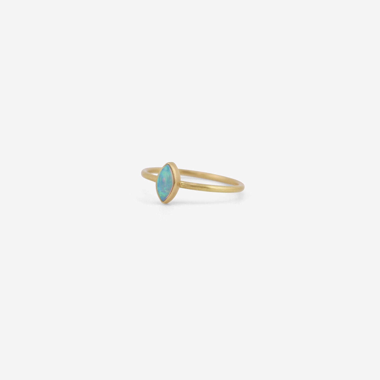 GABRIELLA KISS 18K & SMALL MARQUIS OPAL RING, .23CT