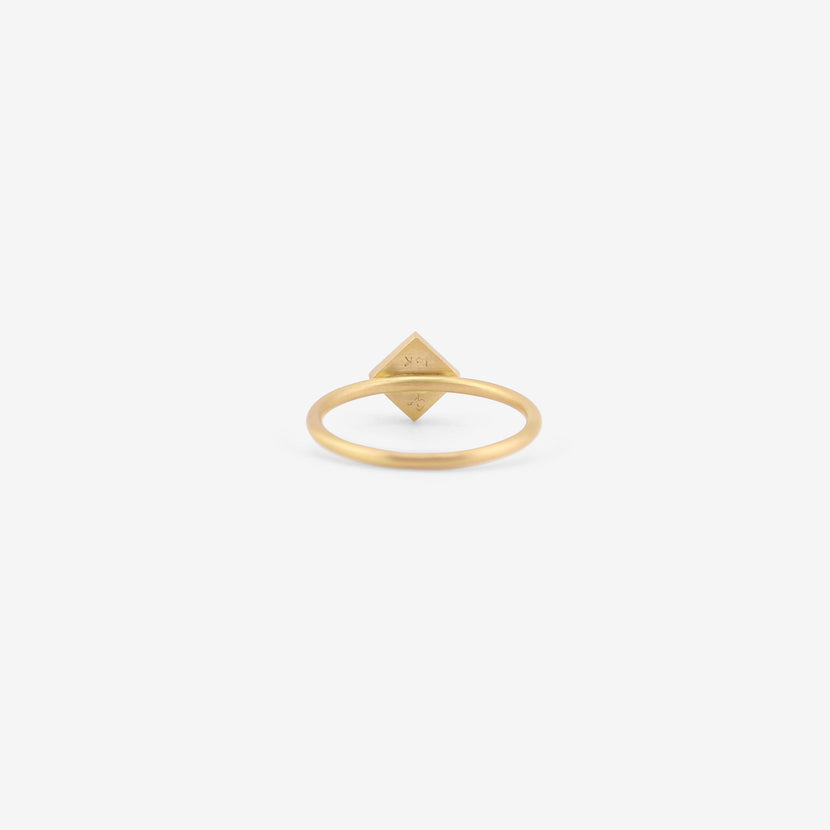GABRIELLA KISS 18K & SQUARE BLUE TOURMALINE RING