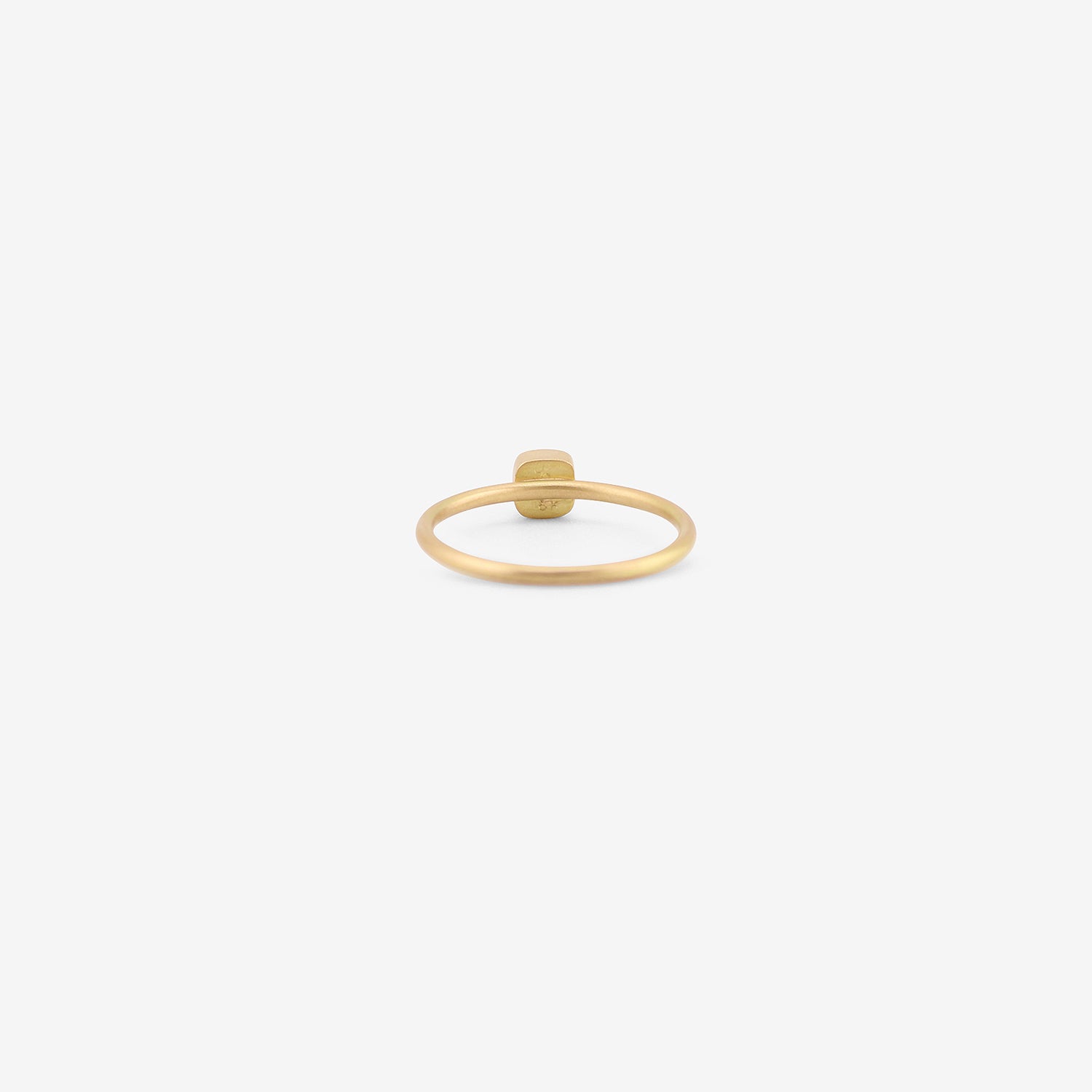 GABRIELLA KISS 18K & TINY SQUARE GREEN TOURMALINE RING, .31CT