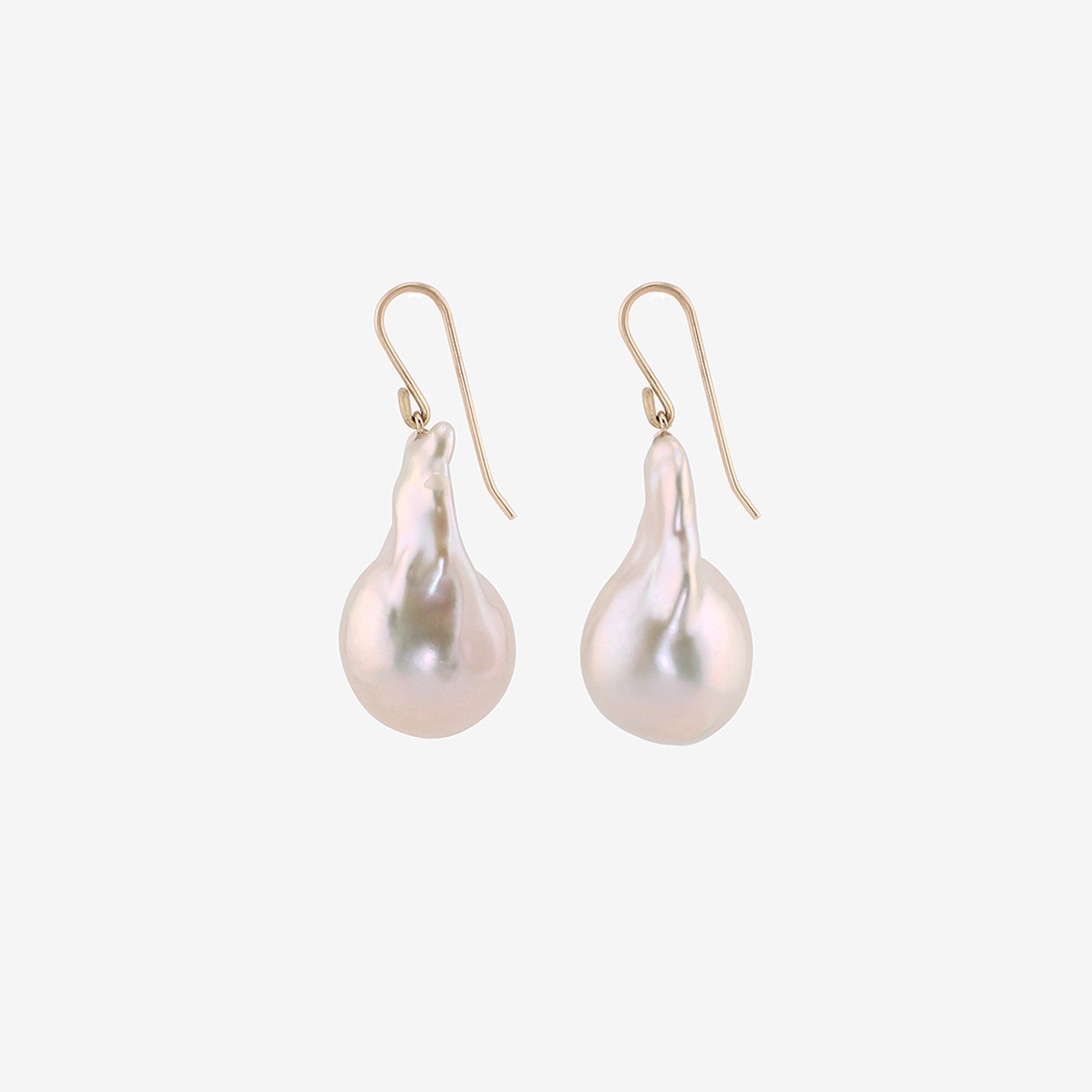 GABRIELLA KISS 18K & WHITE BAROQUE FRESHWATER PEARL EARRINGS