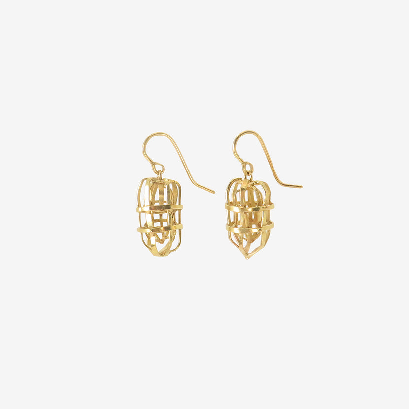JUDY GEIB 18K JAPANESE LANTERN EARRINGS