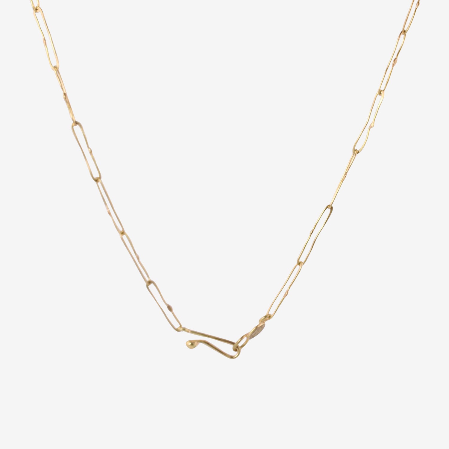 JUDY GEIB 18K & SQUARISH CABOCHON LIGHT PINK TOURMALINE ECHO NECKLACE, 6.6CT