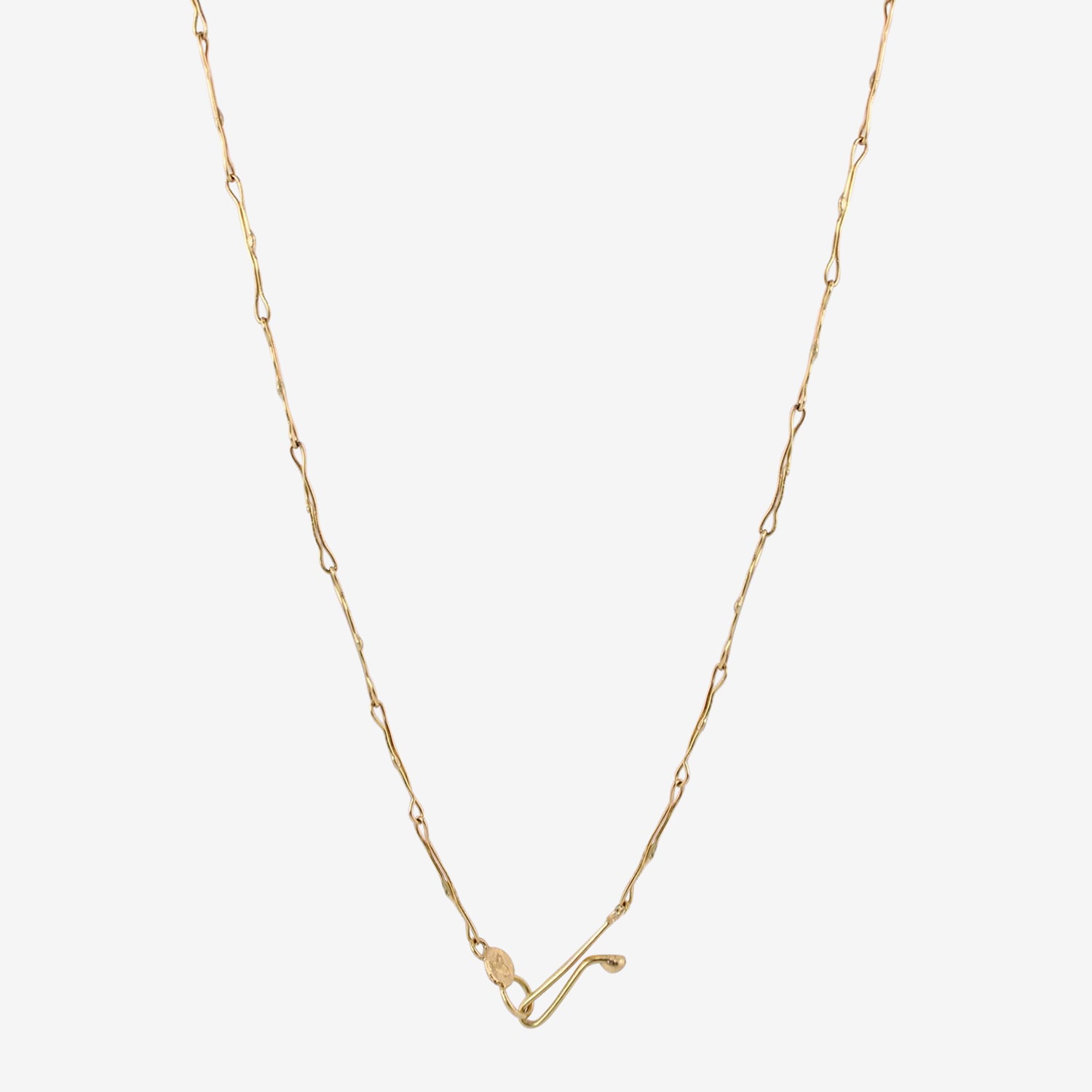 JUDY GEIB 18K & DOUBLE DENDRITIC AGATE NECKLACE WITH PINK TOURMALINE & TANZANITE