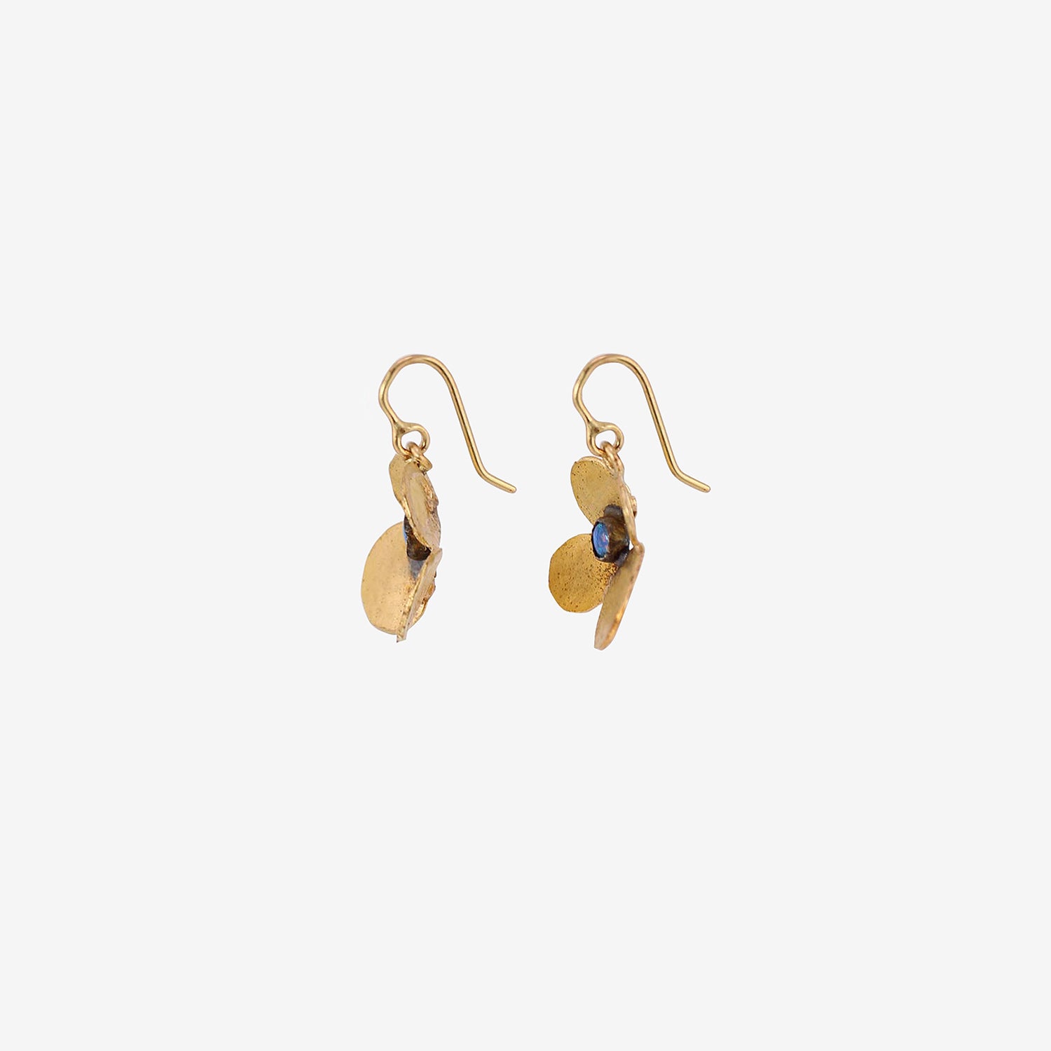 JUDY GEIB 24K & OPAL HYDRANGEA EARRINGS