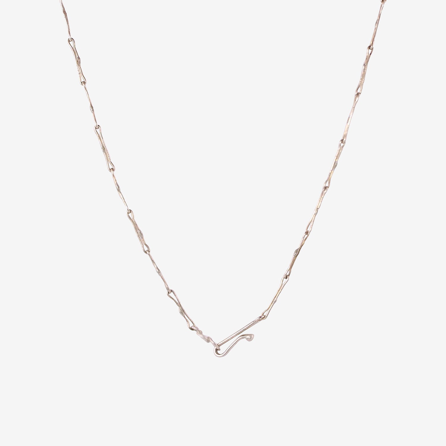 JUDY GEIB STERLING SILVER & ABALONE COSMIC TEXTILE NECKLACE