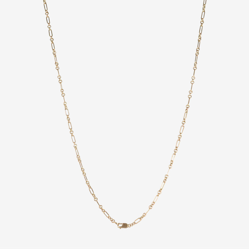 LOLA BROOKS 14K HANDMADE 1-3-1 CHAIN, 23"