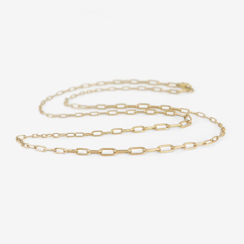 LOLA BROOKS 14K HANDMADE RANDOM TAPER CHAIN, 22"