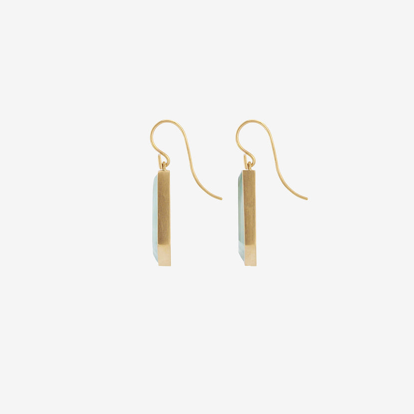 LOLA BROOKS 18K & AQUAMARINE CHANDELIER DROP EARRINGS, 18.4CT