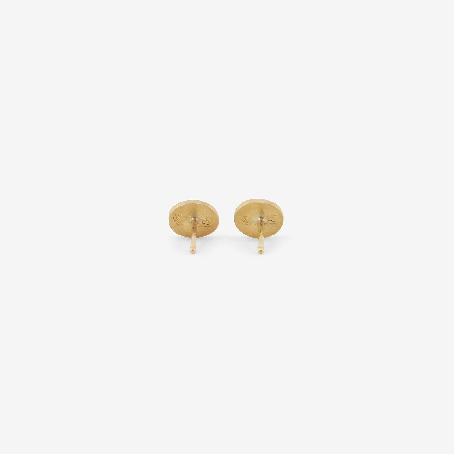 LOLA BROOKS 18K & BUFF-TOP RUBY PEBBLE STUDS, 1CT