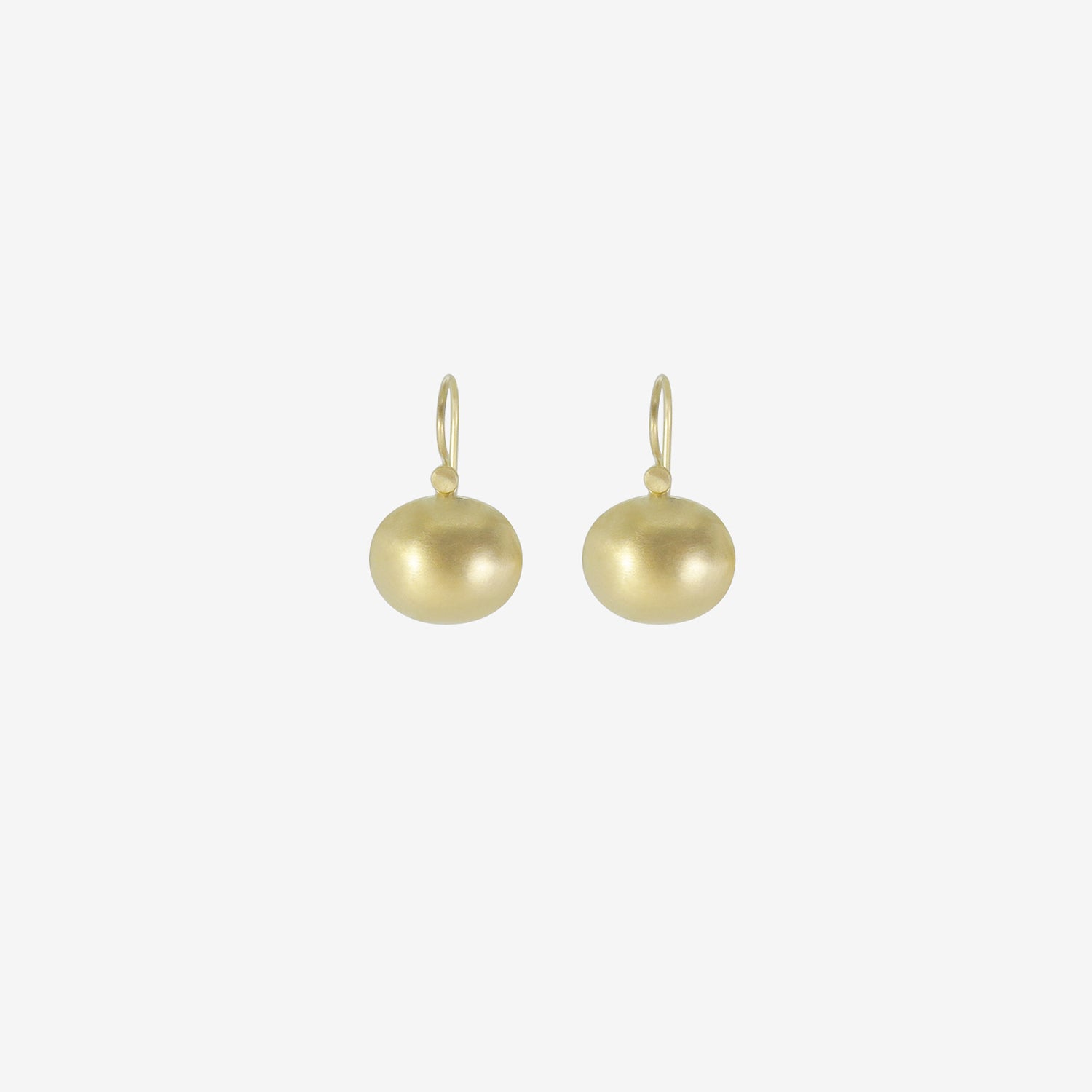 LOLA BROOKS 18K OVAL PILLOW DROP EARRINGS
