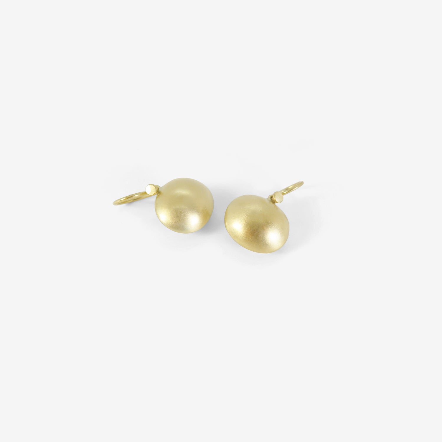 LOLA BROOKS 18K OVAL PILLOW DROP EARRINGS