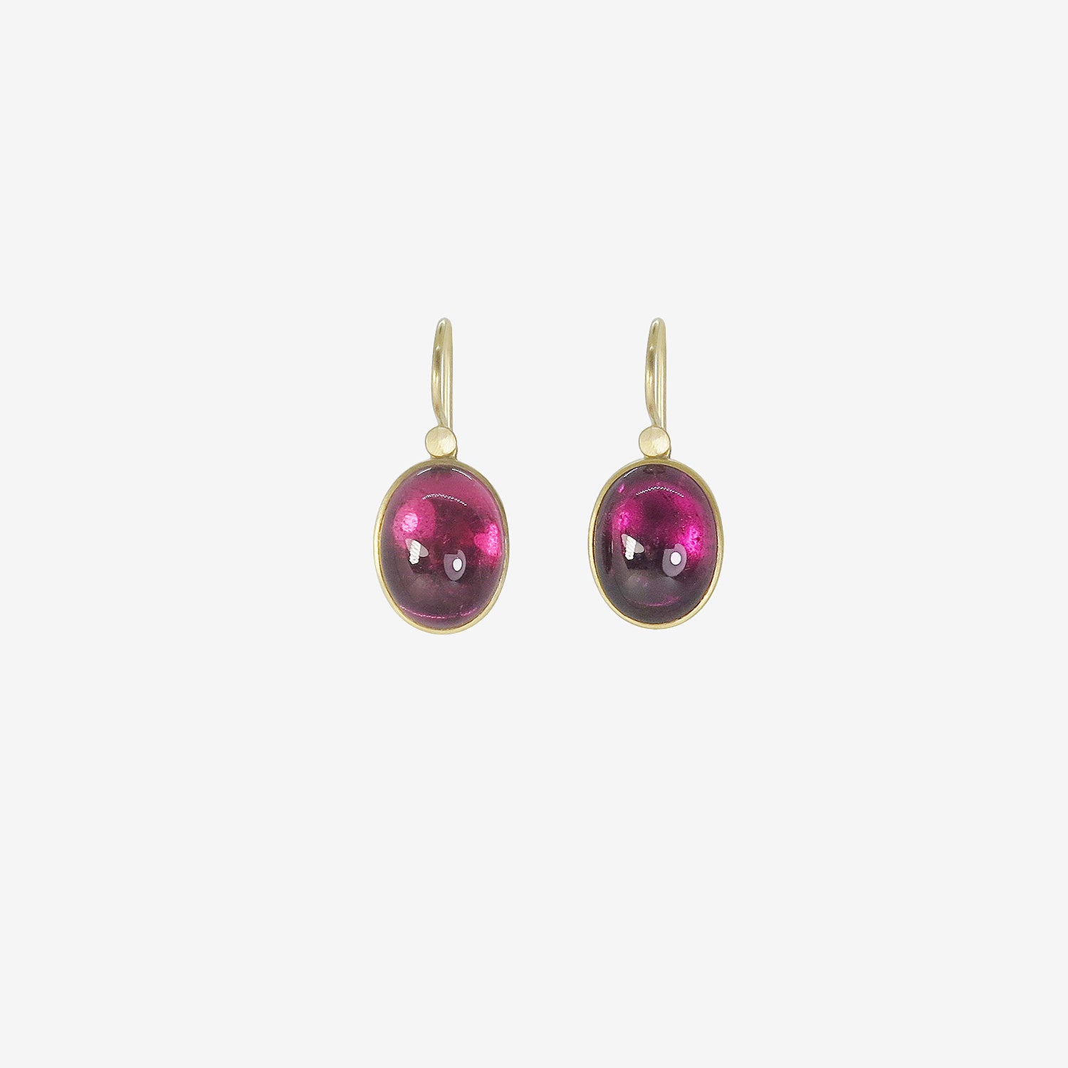 LOLA BROOKS 18K & OVAL PINK TOURMALINE DROP EARRINGS, 21.46CT