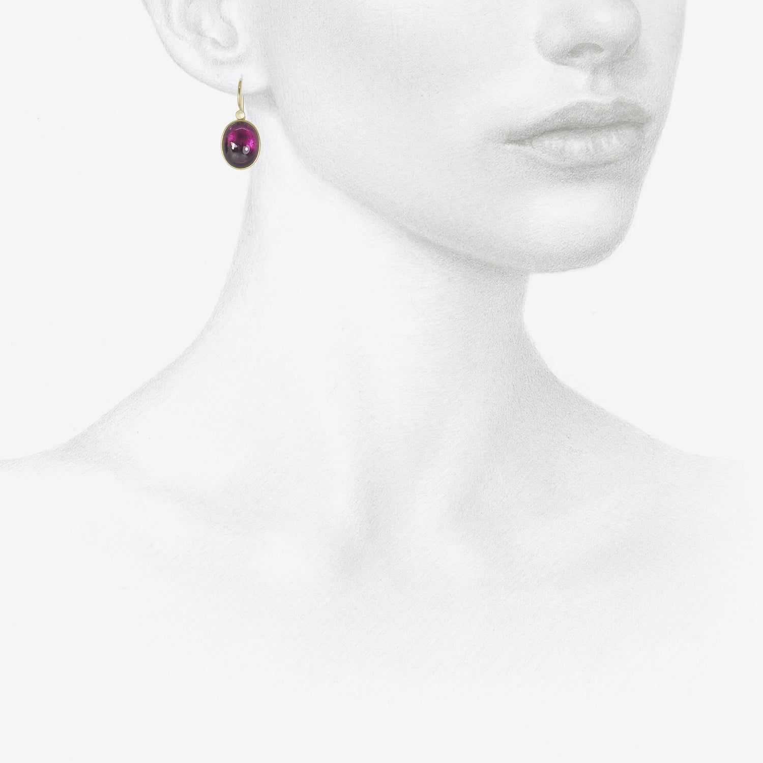 LOLA BROOKS 18K & OVAL PINK TOURMALINE DROP EARRINGS, 21.46CT