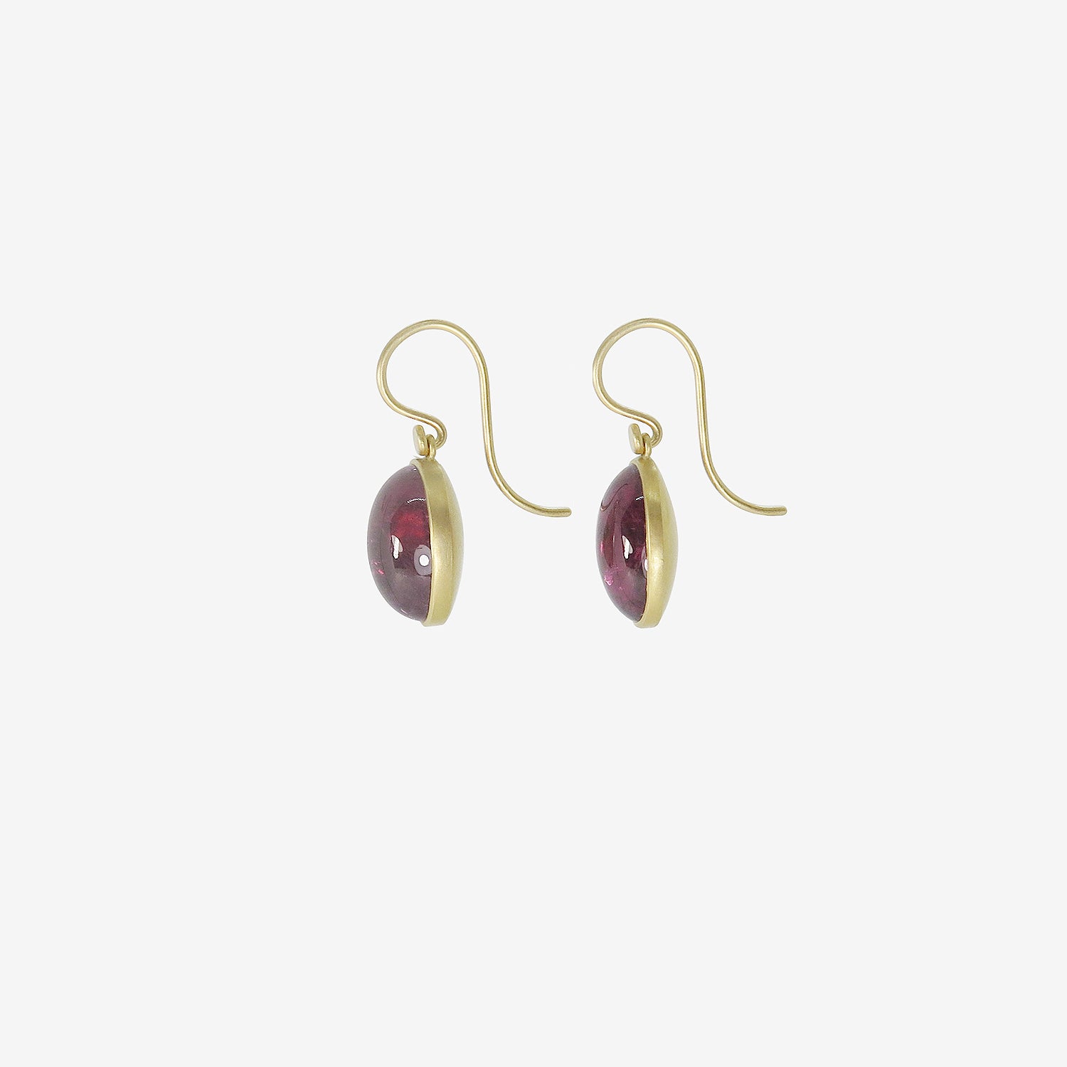 LOLA BROOKS 18K & OVAL PINK TOURMALINE DROP EARRINGS, 21.46CT