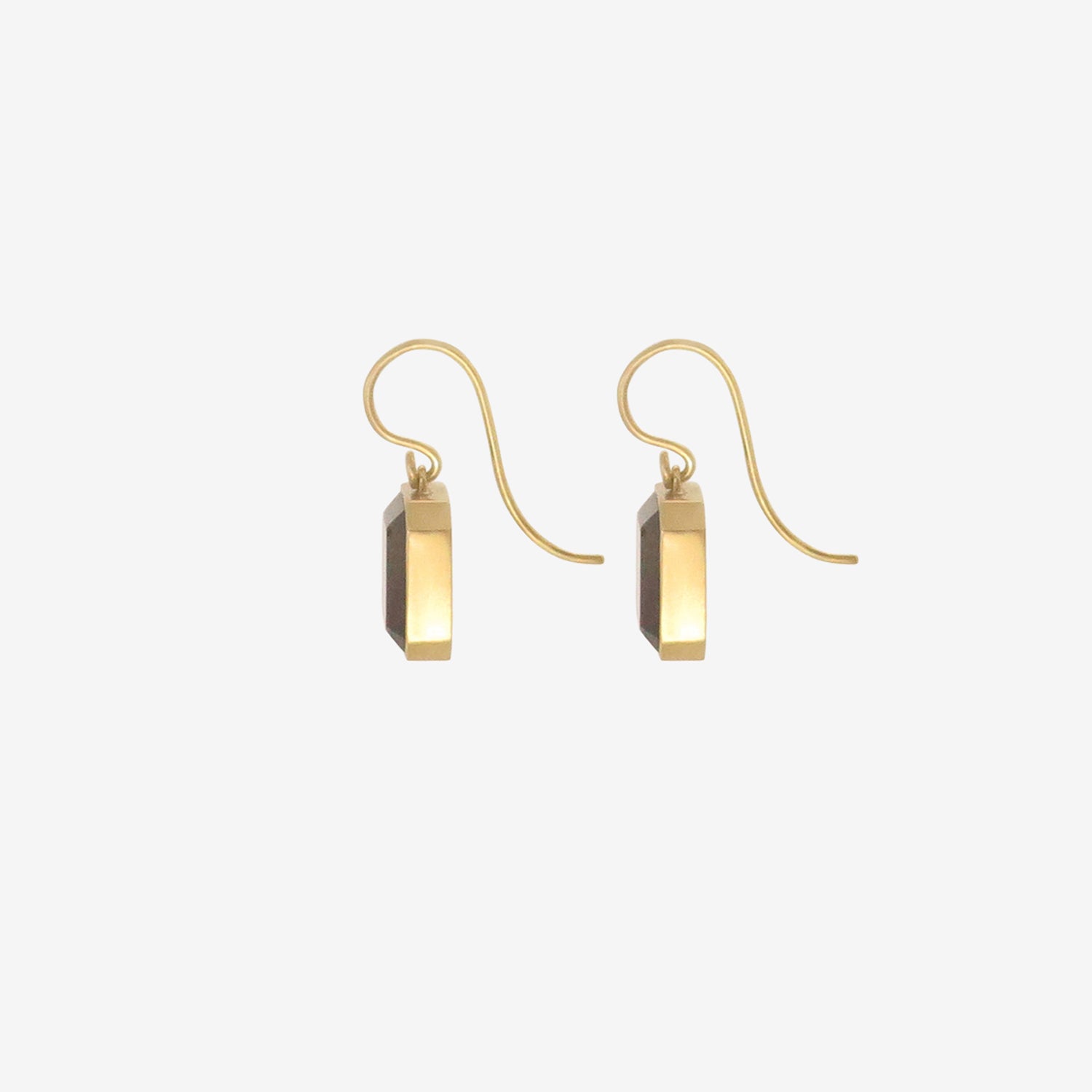 LOLA BROOKS 18K & GARNET CUBE DROP EARRINGS, 13.22CT