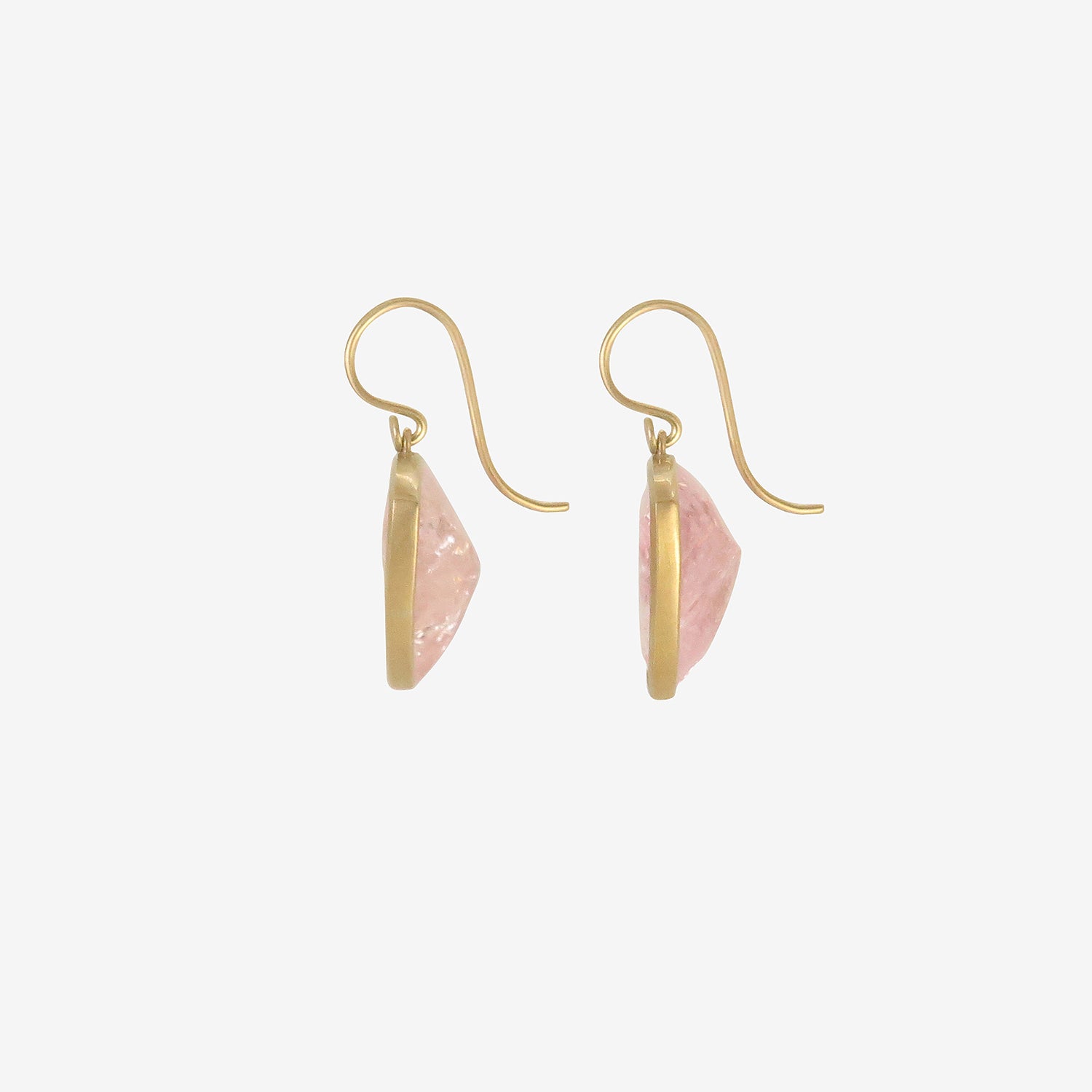 LOLA BROOKS 18K & MORGANITE TRILLIANT EARRINGS, 24.67CT