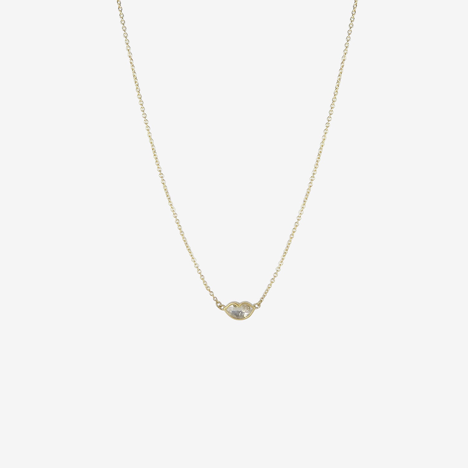 LOLA BROOKS 18K & DIAMOND KISS PENDANT, .72CT