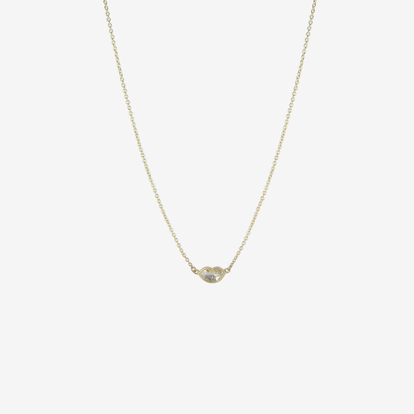 LOLA BROOKS 18K & DIAMOND KISS PENDANT, .72CT