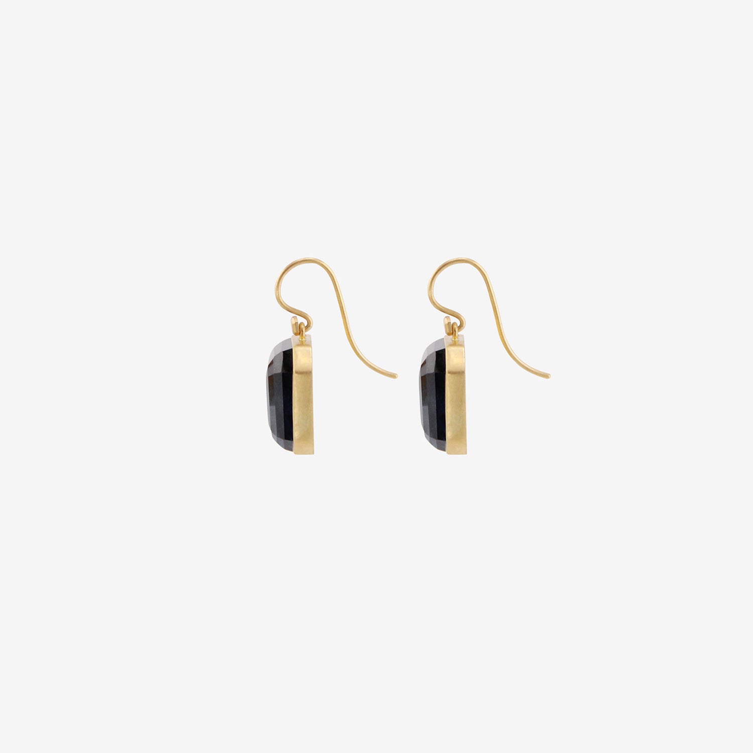 LOLA BROOKS 18K & OCTAGONAL NIGHTFALL BLUE TOURMALINE DROP EARRINGS, 21.08CT
