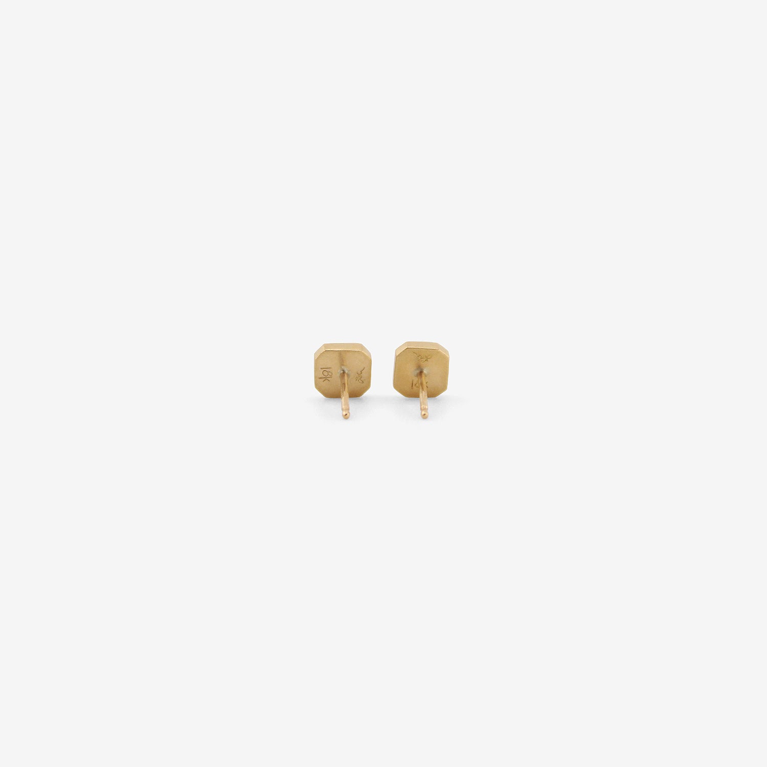LOLA BROOKS 18K & OCTAGONAL YELLOW DIAMOND STUDS, 1.71CT