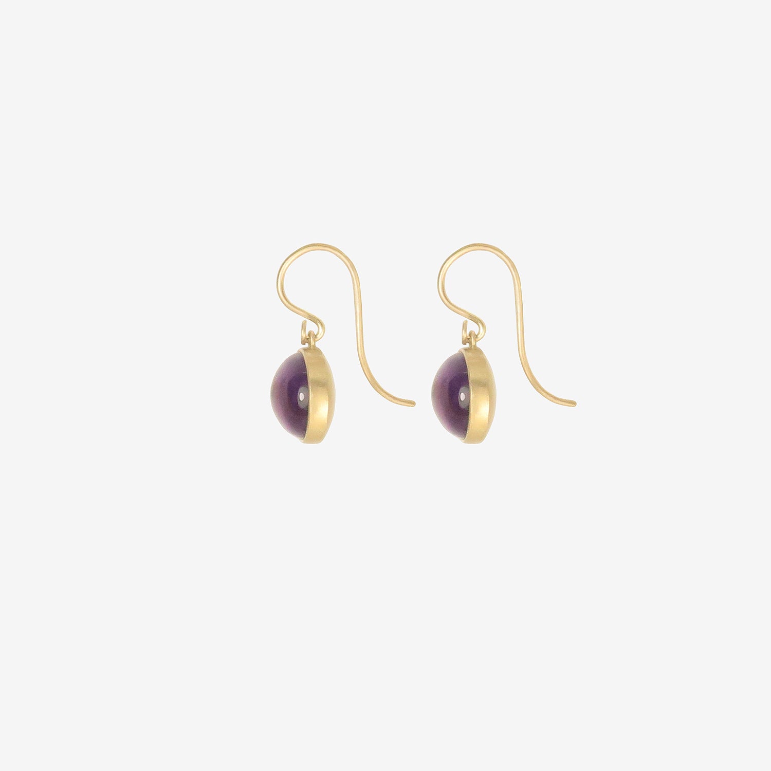 LOLA BROOKS 18K & OVAL AMETHYST EARRINGS, 9.57CT