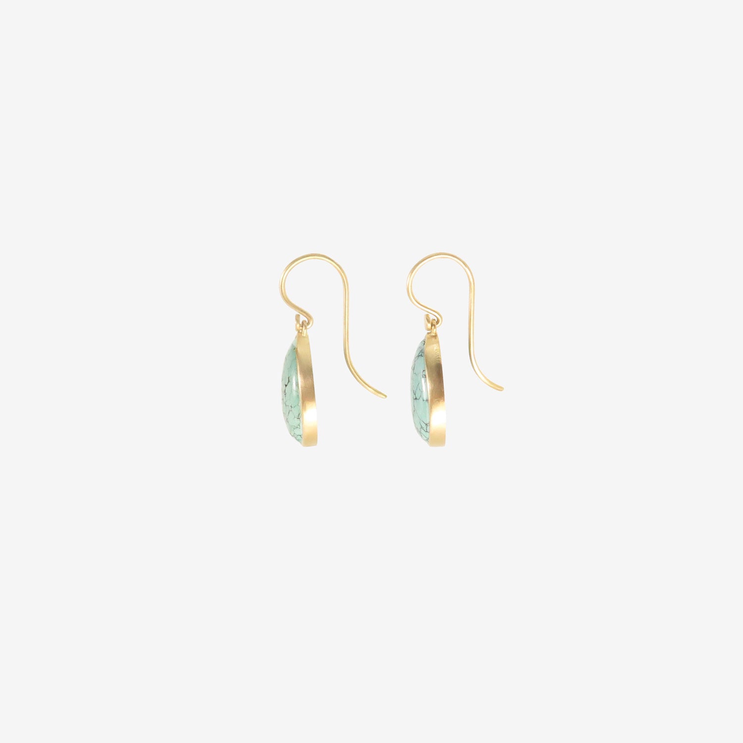 LOLA BROOKS 18K & PEAR-SHAPED TIBETAN TURQUOISE DROP