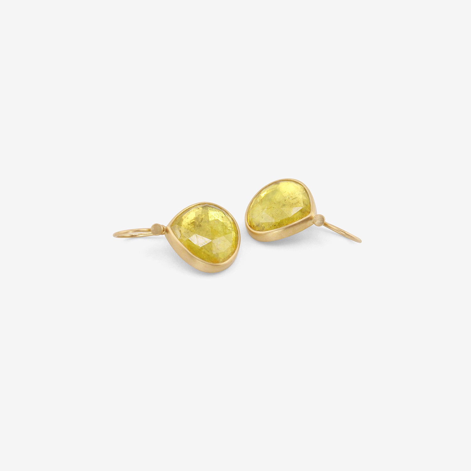 LOLA BROOKS 18K & PEAR-SHAPED SUNSHINE YELLOW TOURMALINE DROP EARRINGS, 12.79CT