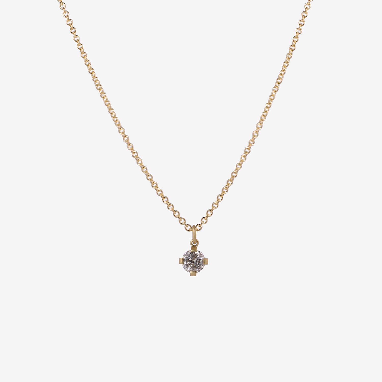 LOLA BROOKS 18K & PRONG-SET BRILLIANT-CUT DIAMOND SOLITAIRE PENDANT, 1.5CT