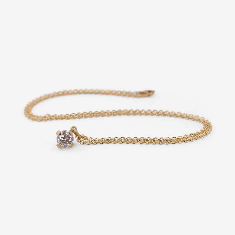 LOLA BROOKS 18K & PRONG-SET BRILLIANT-CUT DIAMOND SOLITAIRE PENDANT, 1.5CT