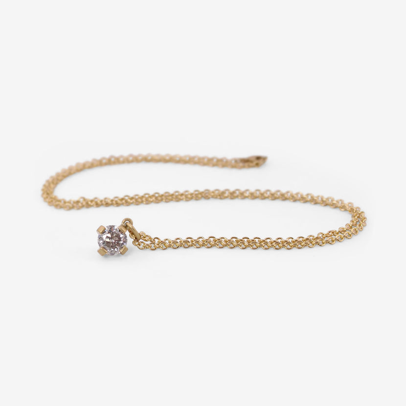 LOLA BROOKS 18K & PRONG-SET BRILLIANT-CUT DIAMOND SOLITAIRE PENDANT, 1.5CT