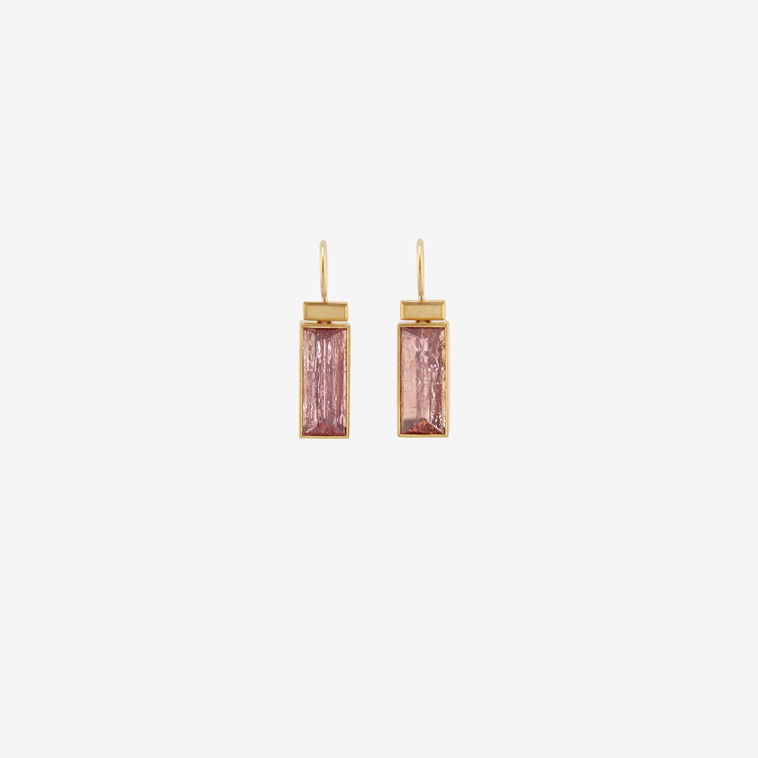 LOLA BROOKS 22K & RECTANGULAR IMPERIAL TOPAZ DROP EARRINGS, 6.2CT