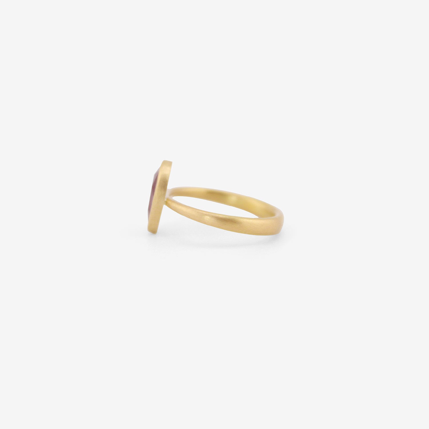 LOLA BROOKS 18K & ROSE-CUT MOZAMBIQUE RUBY PEBBLE RING, 2.23CT