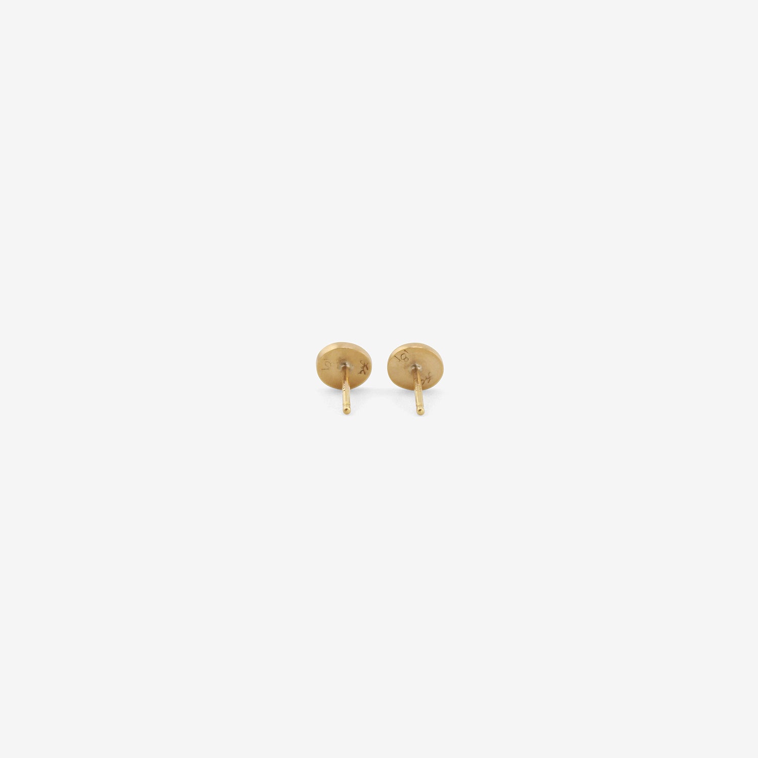 LOLA BROOKS 18K & ROSE-CUT YELLOW SAPPHIRE PEBBLE STUDS, 1.05CT